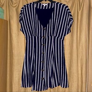 BP by Nordstrom Women’s Blue & White Striped Dress